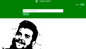 openclipart圖庫：Ernesto Che Guevara 2