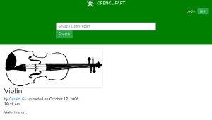 openclipart圖庫：Violin縮圖
