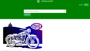 openclipart圖庫：1950 Motorbike縮圖