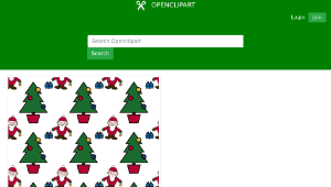 openclipart圖庫：Christmas Scene-seamless pattern-資源代表圖
