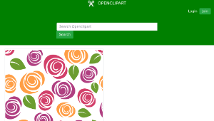 openclipart圖庫：Colorful Floral Pattern Background 8縮圖
