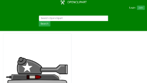 openclipart圖庫：Cartoon Tank縮圖