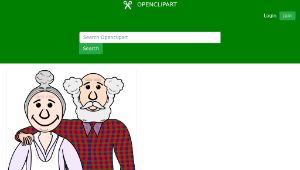 openclipart圖庫：Old Couple-資源代表圖