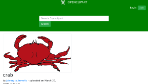 openclipart圖庫：crab縮圖