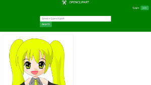 openclipart圖庫：Fan art of virtual singer縮圖