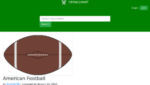 openclipart圖庫：American Football-資源代表圖