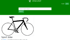 openclipart圖庫：Sport bike-資源代表圖