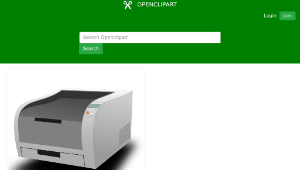 openclipart圖庫：Laser Printer -資源代表圖