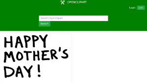 openclipart圖庫：Happy Mothers Day-資源代表圖