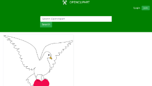 openclipart圖庫：Colombe de la paix縮圖
