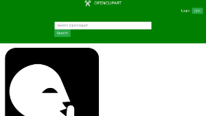 openclipart圖庫：Keep quiet sign縮圖