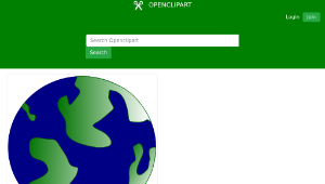 openclipart圖庫：pseudo globe