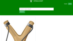 openclipart圖庫：catapult/Slingshot縮圖