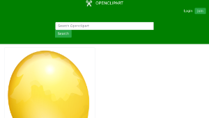 openclipart圖庫：Yellow balloon縮圖