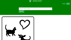 openclipart圖庫：Hotel Icon Allows Pets縮圖