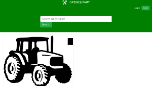 openclipart圖庫：Tractor Power-資源代表圖