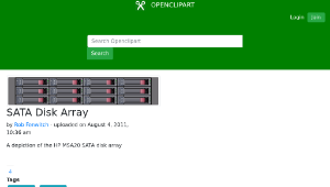 openclipart圖庫：SATA Disk Array-資源代表圖