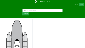 openclipart圖庫：space shuttle縮圖
