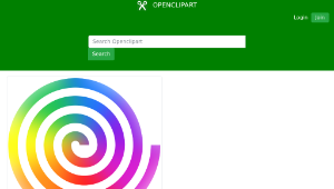openclipart圖庫：Rainbow Spiral縮圖