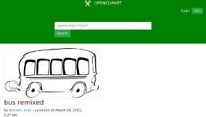 openclipart圖庫：bus remixed縮圖