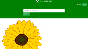 openclipart圖庫：Sunflower縮圖