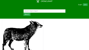openclipart圖庫：Lone Wolf-資源代表圖