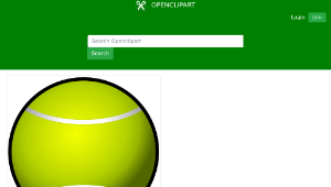 openclipart圖庫：tennis ball simple縮圖