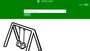 openclipart圖庫：swing - lineart-資源代表圖