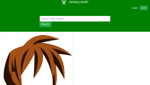 openclipart圖庫：Manga hair縮圖