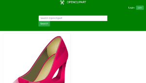 openclipart圖庫：Pink high heels縮圖