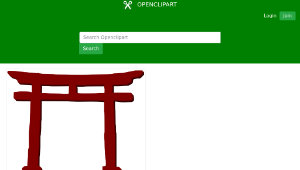 openclipart圖庫：Torii - Shinto Gate-資源代表圖
