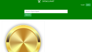 openclipart圖庫：Round Golden Badge縮圖