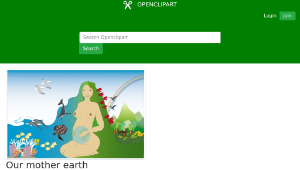 openclipart圖庫：Our mother earth縮圖