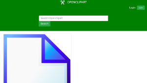openclipart圖庫：New File-資源代表圖