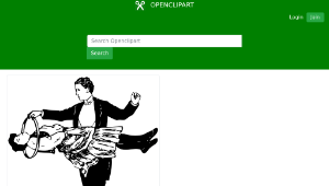 openclipart圖庫：magician and floating lady縮圖