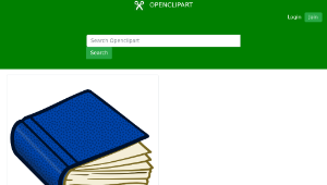openclipart圖庫：book - coloured縮圖