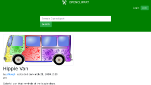 openclipart圖庫：Hippie Van縮圖