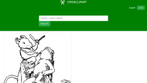 openclipart圖庫：mouse shaves frog-資源代表圖