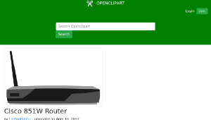 openclipart圖庫：Cisco 851W Router縮圖