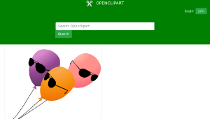 openclipart圖庫：Funny serious balloons
