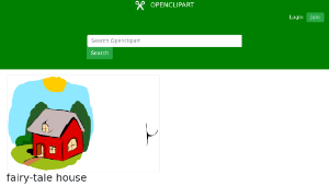 openclipart圖庫：fairy-tale house縮圖