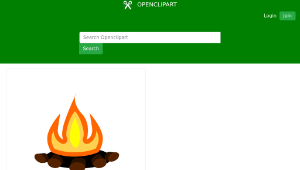 openclipart圖庫：Camp Fire縮圖