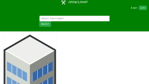 openclipart圖庫：isocity blue tower II縮圖