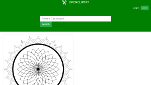 openclipart圖庫：Mandala Line Art-資源代表圖