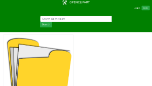 openclipart圖庫：yellow document縮圖