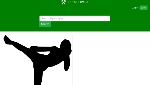 openclipart圖庫：muaythai005
