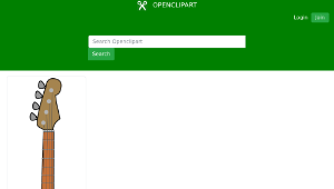 openclipart圖庫：Fender Jazz Bass