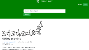 openclipart圖庫：kitties playing縮圖