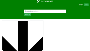 openclipart圖庫：aiga down arrow縮圖