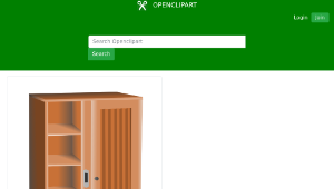 openclipart圖庫：brown cupboard縮圖